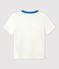 T-shirt bebè a maniche corte in cotone con motivo marinaro bianco MARSHMALLOW