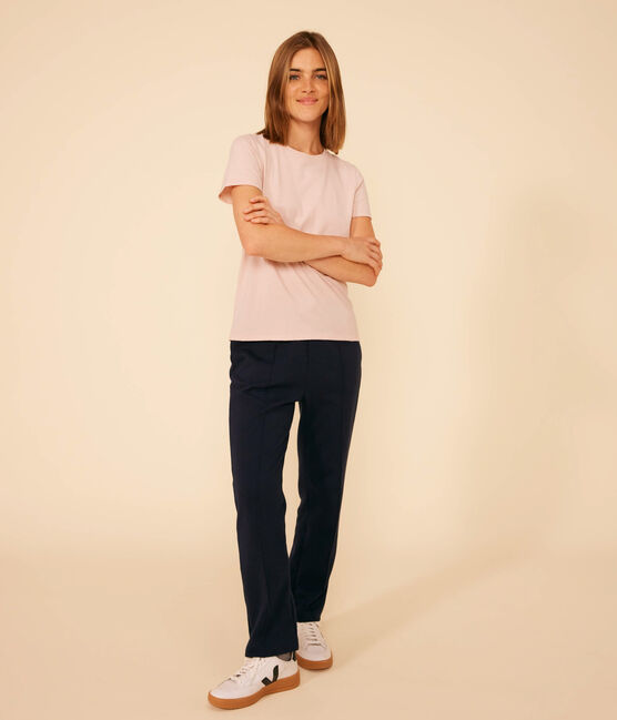 T-shirt LE DROIT girocollo in cotone Donna rosa SALINE