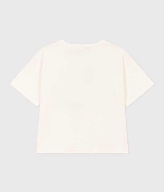 T-shirt LE BOXY in cotone donna bianco MARSHMALLOW