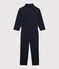 Tutina bambina in cotone stampato blu SMOKING
