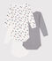 Set di 3 body a maniche lunghe in cotone neonato variante 4