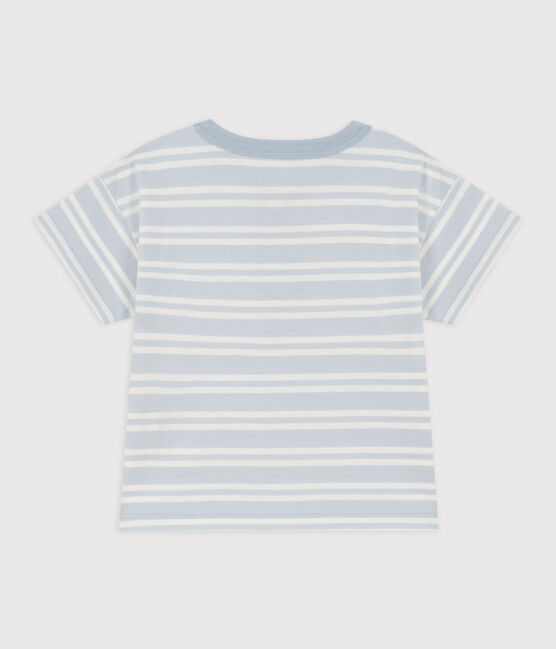 T-shirt a maniche corte bebè in jersey a righe GOMME/ MARSHMALLOW