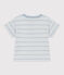 T-shirt a maniche corte bebè in jersey a righe GOMME/ MARSHMALLOW