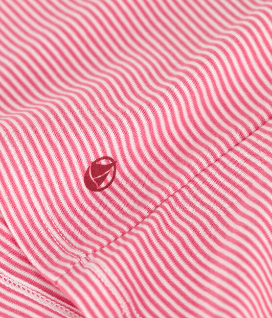 T-shirt L'Iconique in cotone a righe donna rosa PEONIA/ MARSHMALLOW