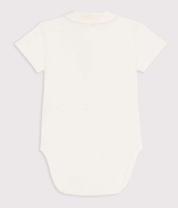 Body a maniche corte in cotone con dettagli ricamati neonato rosa/rosa