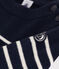 Pullover in lana e cotone bambino unisex blu SMOKING/bianco MARSHMALLOW