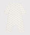 Bodyjama senza piedi in cotone neonato bianco MARSHMALLOW/ HERBIER