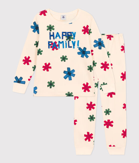 Pigiama bambino unisex in tessuto felpato motivo stella bianco AVALANCHE/ MULTICO