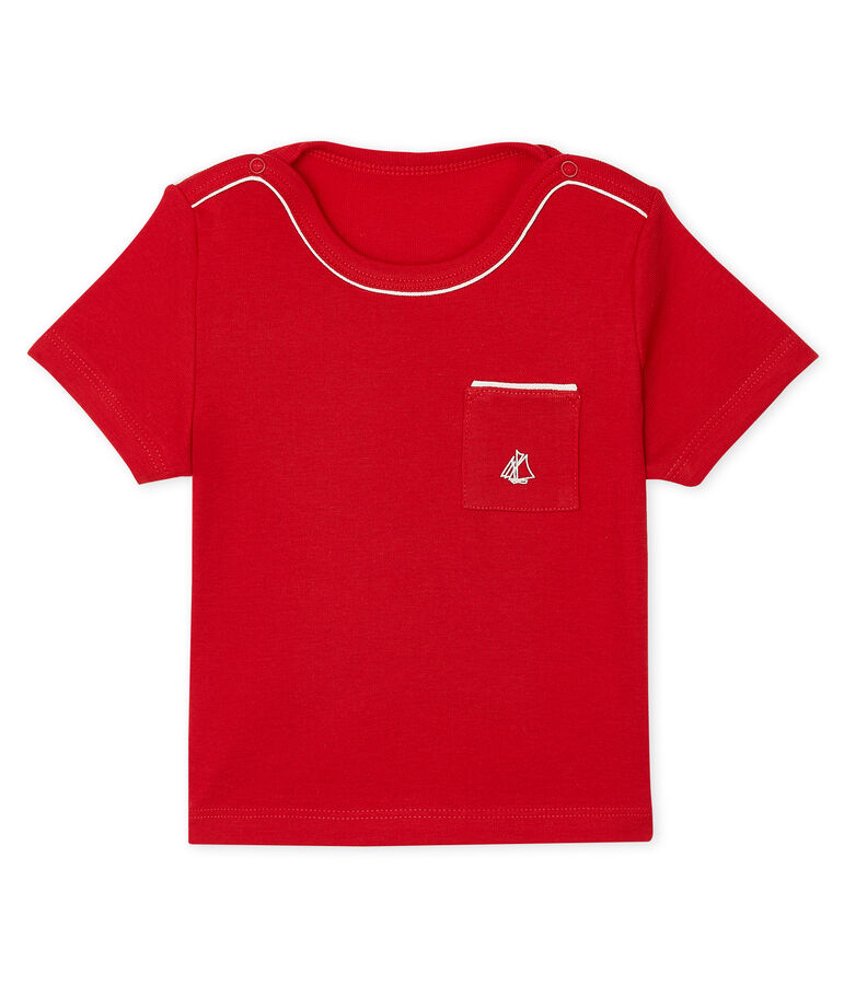 Tee shirt manches courtes b&eacute;b&eacute; gar&ccedil;on rosso