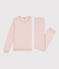Pigiama donna in spugna bouclette rosa SALINE