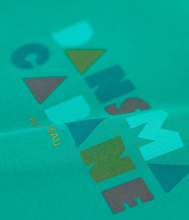 T-shirt  maniche corte in cotone bambino verde