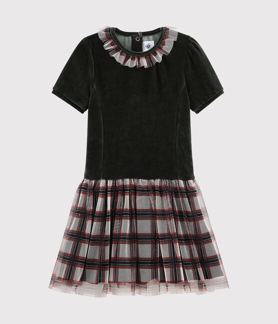 Abiti manica corta bambina nero NOIR/bianco MULTICO