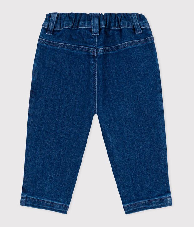 Pantaloni in denim neonato blu