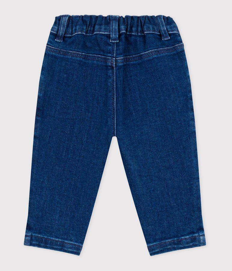Pantaloni in denim neonato blu