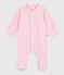 Pigiama con colletto in ciniglia tinta unita neonato rosa MARQUISE