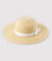 Cappellino in paglia bebè femmina rosa NATUREL