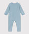 Tutina pigiama neonato in ciniglia blu ENNEIGE