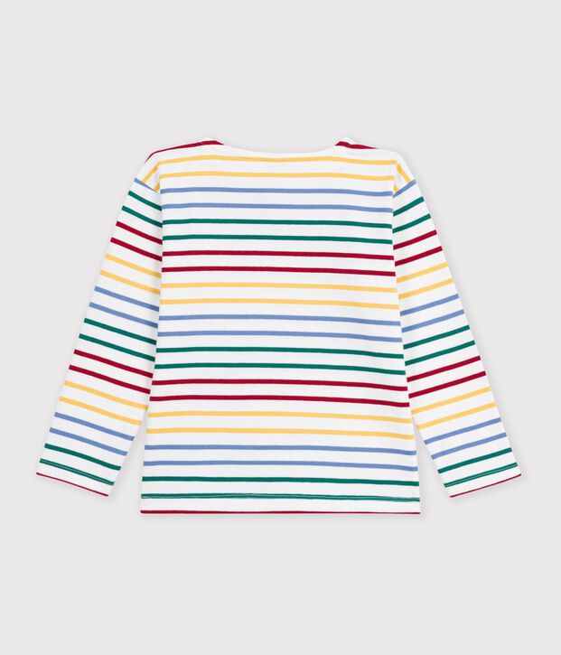 Marini&egrave;re in cotone bambino bianco/multicolore
