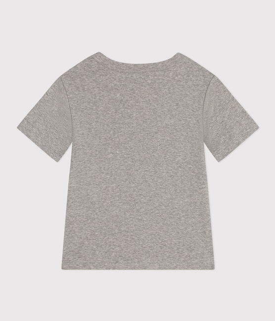 T-shirt stampata in jersey leggero bambino grigio CHATON CHINE