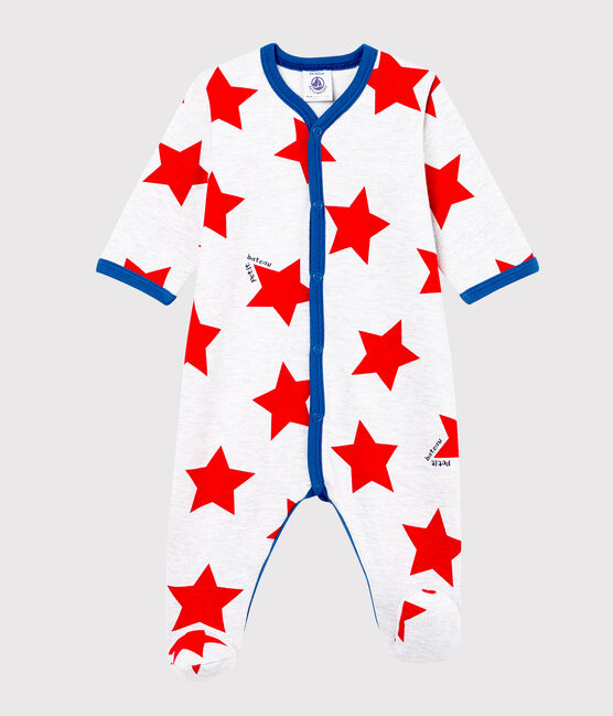 Tutina pigiama bambino grigio POUSSIERE/bianco MULTICO