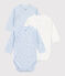 Set di body incrociati a maniche lunghe in cotone fantasia neonato variante 1