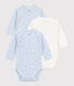 Set di body incrociati a maniche lunghe in cotone fantasia neonato