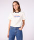 T-shirt a maniche corte e dal taglio dritto in cotone donna