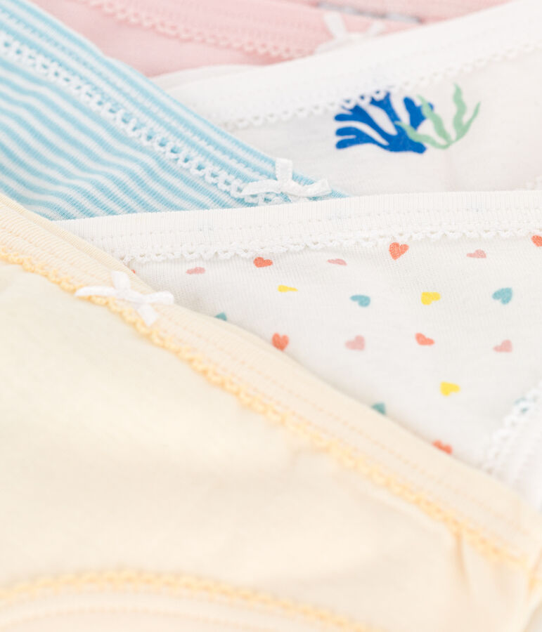 Confezione da 5 slip in cotone con stampa bambino multicolore