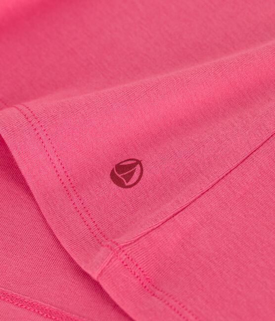 T-shirt L'Iconique in cotone tinta unita donna rosa PEONIA