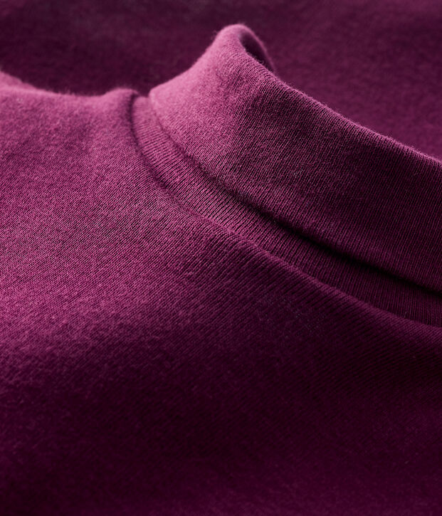 Body manica lunga e dolcevita beb&egrave; viola