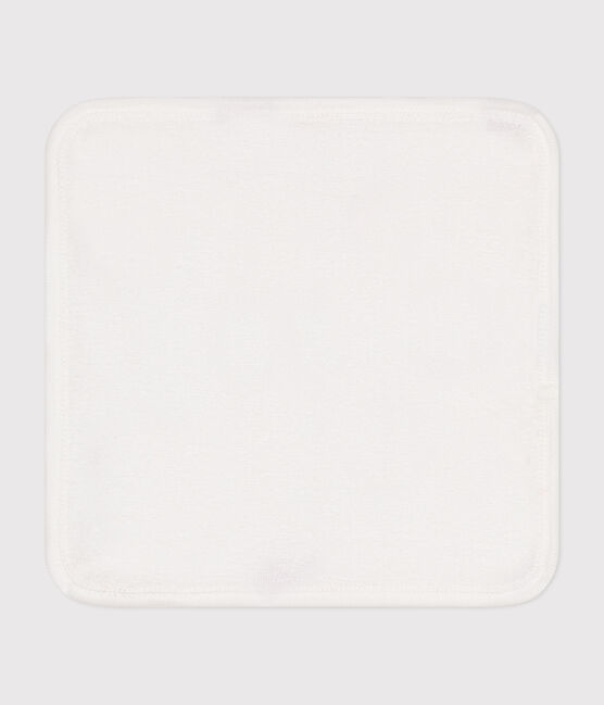 Telo in cotone e spugna a cuori neonato bianco MARSHMALLOW/rosso TERKUIT