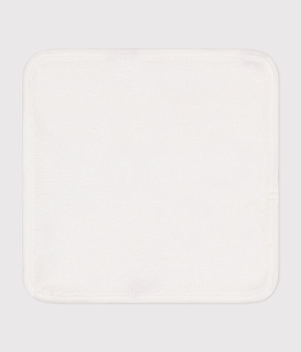 Telo in cotone e spugna a cuori neonato bianco/rosso