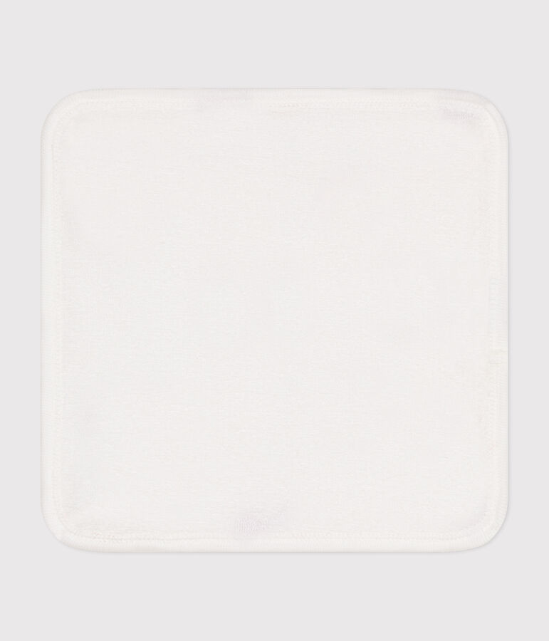 Telo in cotone e spugna a cuori neonato bianco/rosso