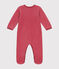 Tutina pigiama neonato in ciniglia rosa PAPI