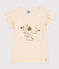 T-shirt in jersey fiammato bambina ecru AVALANCHE