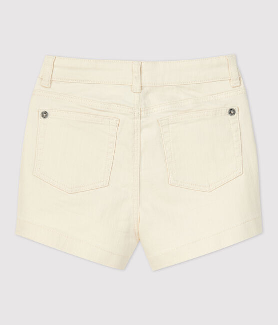 Short in denim bambina ecru AVALANCHE