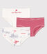 Confezione da 3 slip bambina in cotone