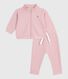 Set per neonato composto da felpa e pantaloni in cotone tinta unita