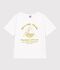 T-shirt a maniche corte in cotone bambina bianco