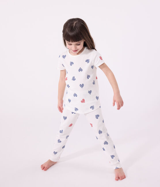 Pigiama in cotone a fiori bambino MARSHMALLOW/ SPI/ MULTICO