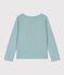 T-shirt maniche lunghe in cotone bambina verde PAUL