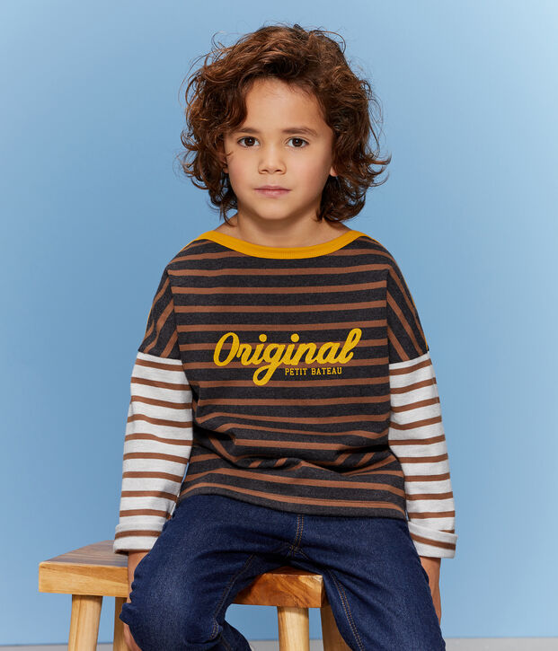 Marini&egrave;re bambino grigio/marrone
