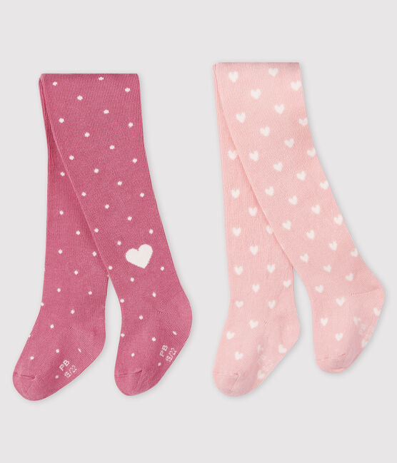 Confezione da 2 paia di collant bebè variante 1