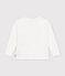 T-shirt a maniche lunghe fantasia bambino bianco