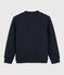 Cardigan bambino in tubique trapuntato blu SMOKING