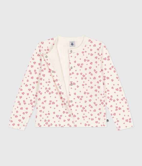 Cardigan in cotone con stampa bambina MILK/ MULTICO