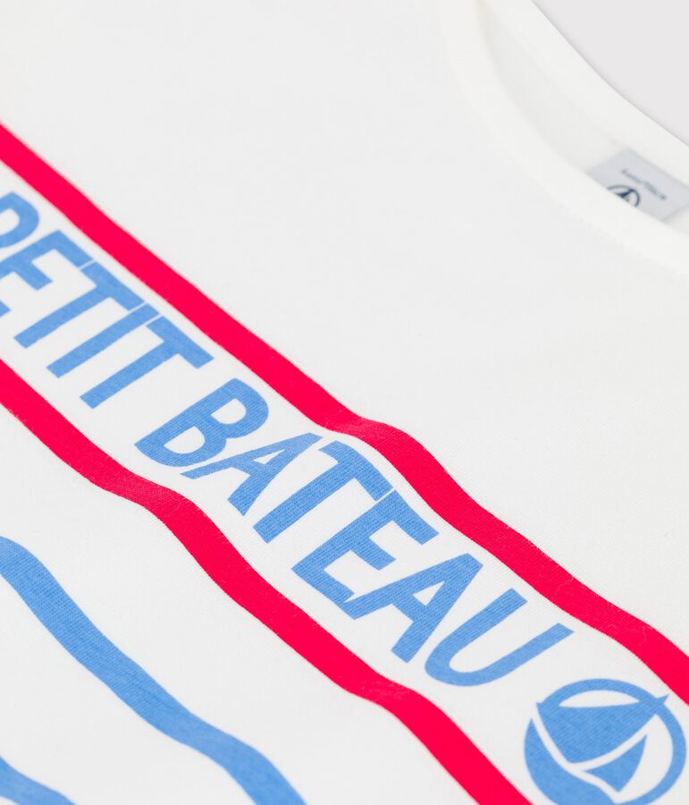 T-shirt in cotone bambina / bambino bianco