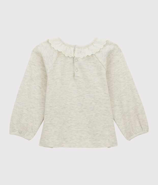 Blusa in cotone beb&egrave;. beige