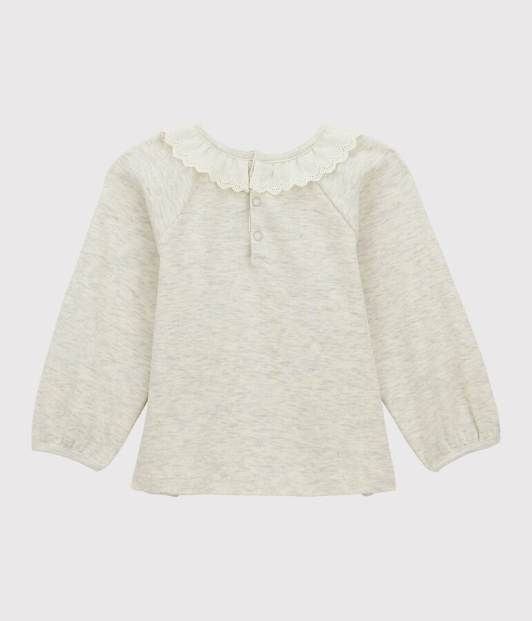 Blusa in cotone beb&egrave;. beige