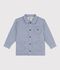 Giacca in cotone a righe bambino blu/bianco